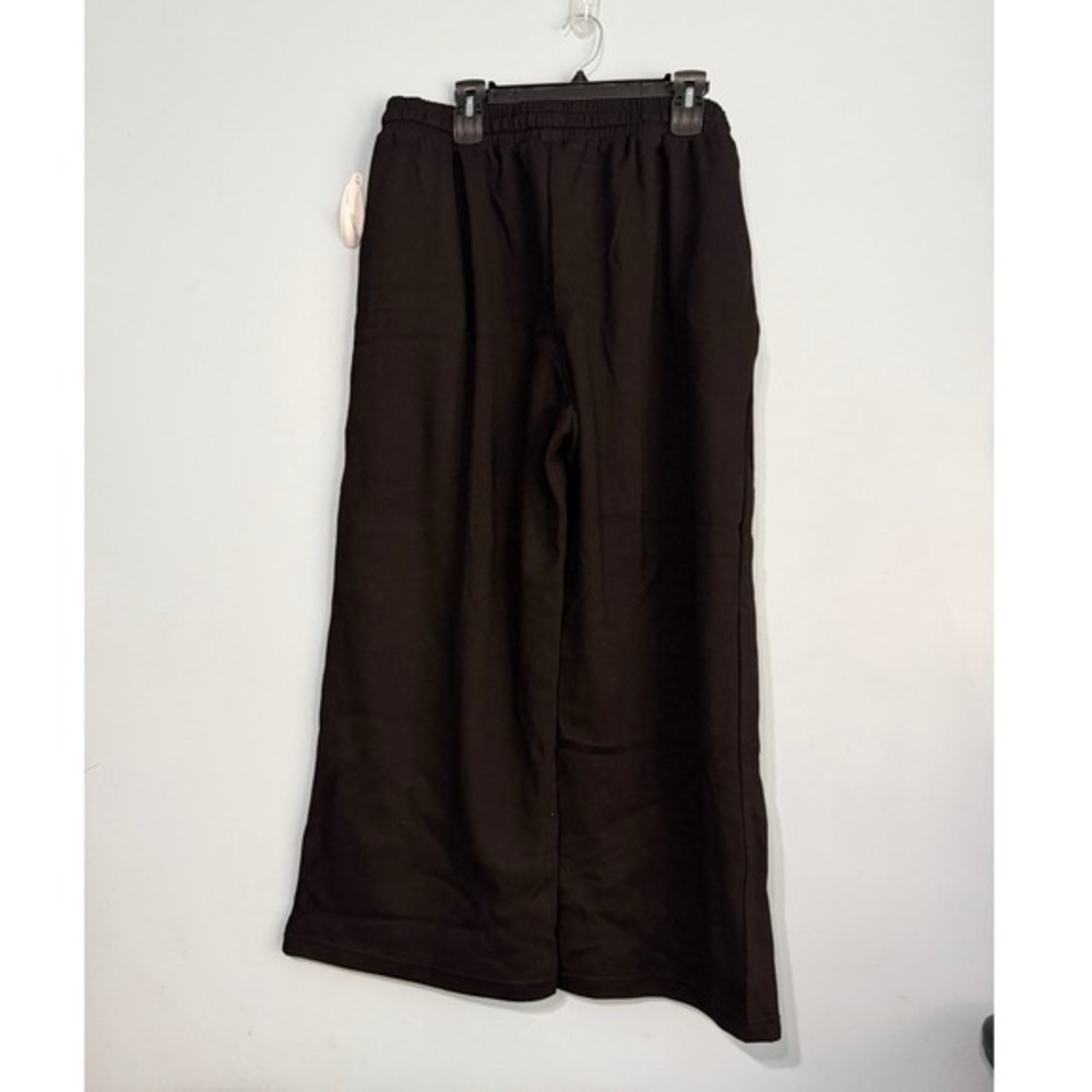 Women's 3X Unbranded Black Wide Leg Drawstring Waist Casual Lounge Pants 1658